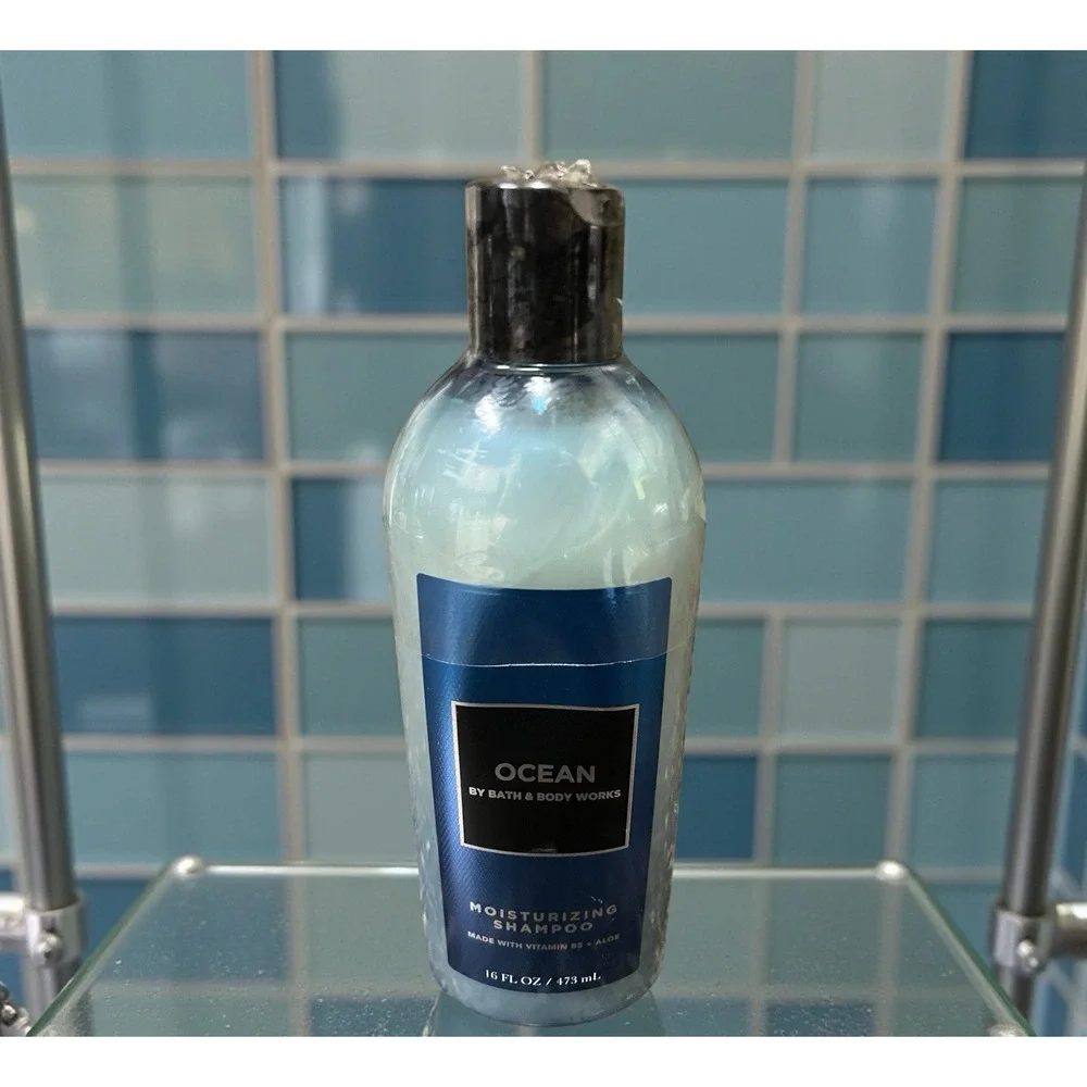 Bath & Body Works Ocean Moisturizing Shampoo Aloe & Vitamin‎ B5 Blue Cypress NEW
